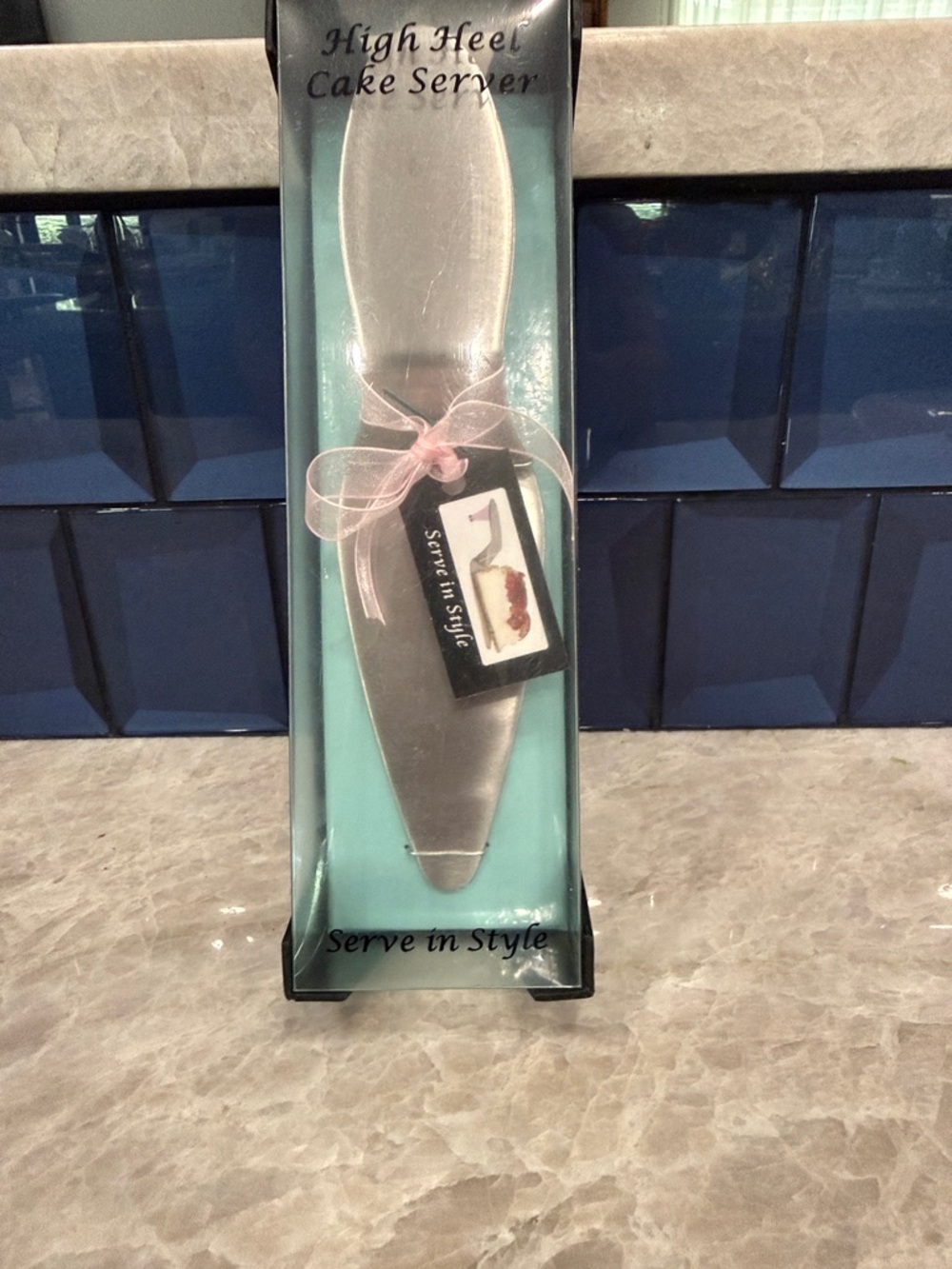 High Heel Cake Server - Stainless Steel. NWT